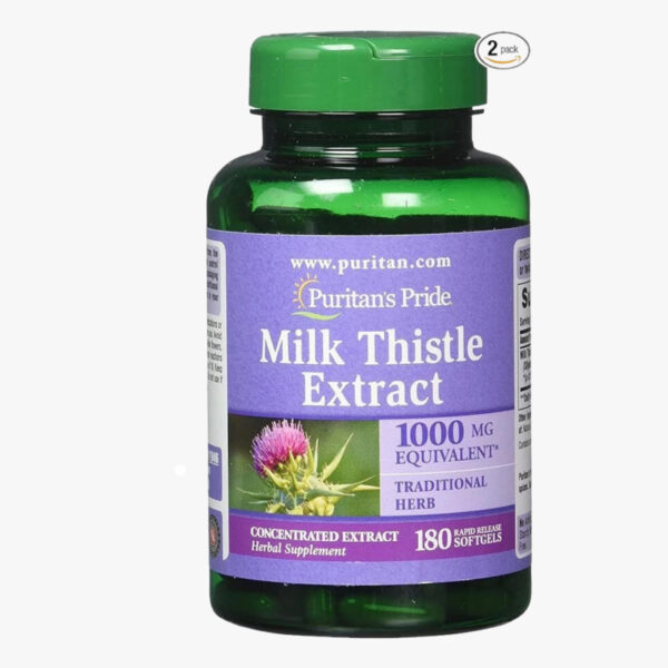 Milk Thistle Extract Softgels 180 PURITANS PRIDE