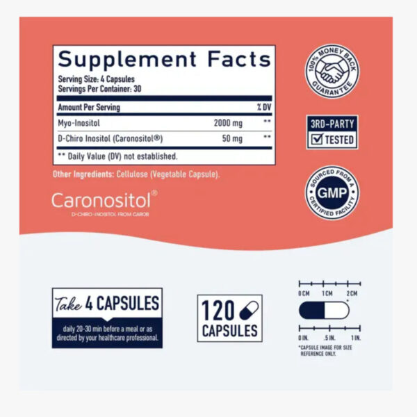 Myo Inositol Capsules 120000 SM NUTRITION - Image 3