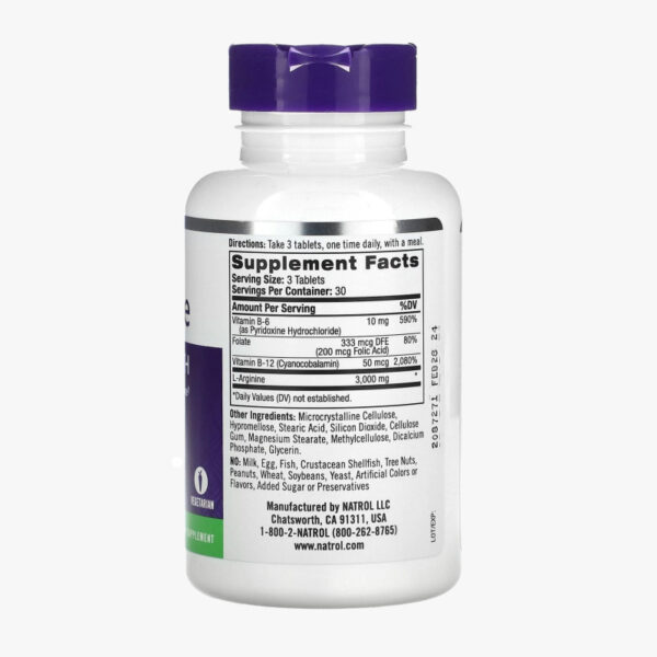 L- Arginine Tablets 90 NATROL - Image 3