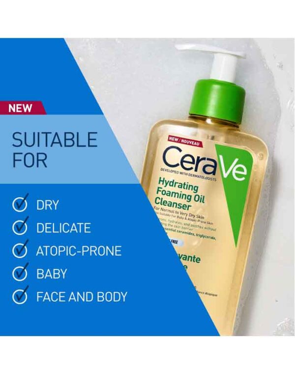 Hydrating Foaming Oil Cleanser Ml 236 CERA VE - Image 4